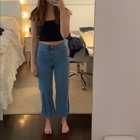 Princess Polly Denim - princess polly cropped jeans